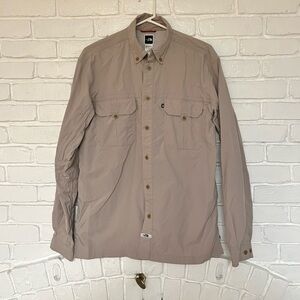 Mens the north face button up shirt